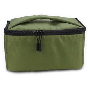 Unbranded Innerväska grön för kamera & optik med handtag 26x15x14cm