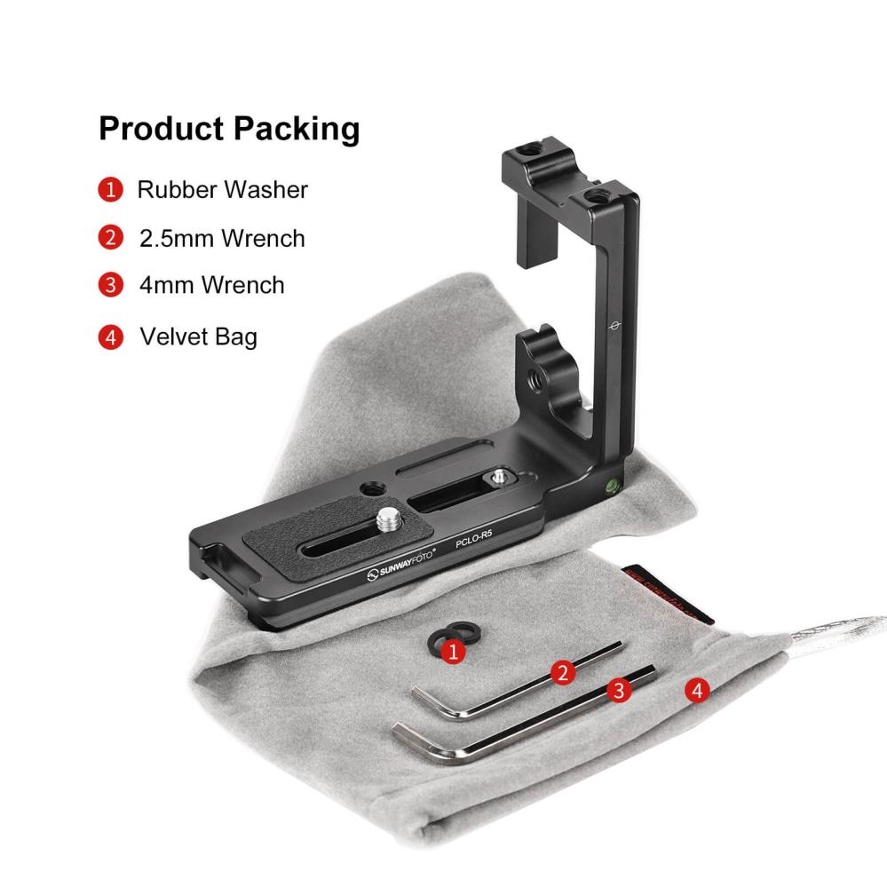 Sunwayfoto Sunwayfoto l-bracket for Canon EOS R5/R6