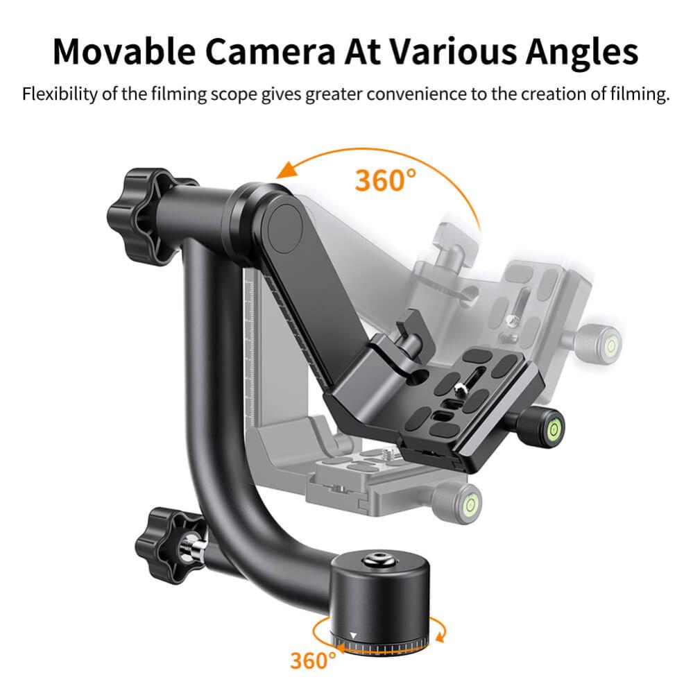 K&F Concept K&F Concept Robust gimbal for tyngre kameraer og objektiv