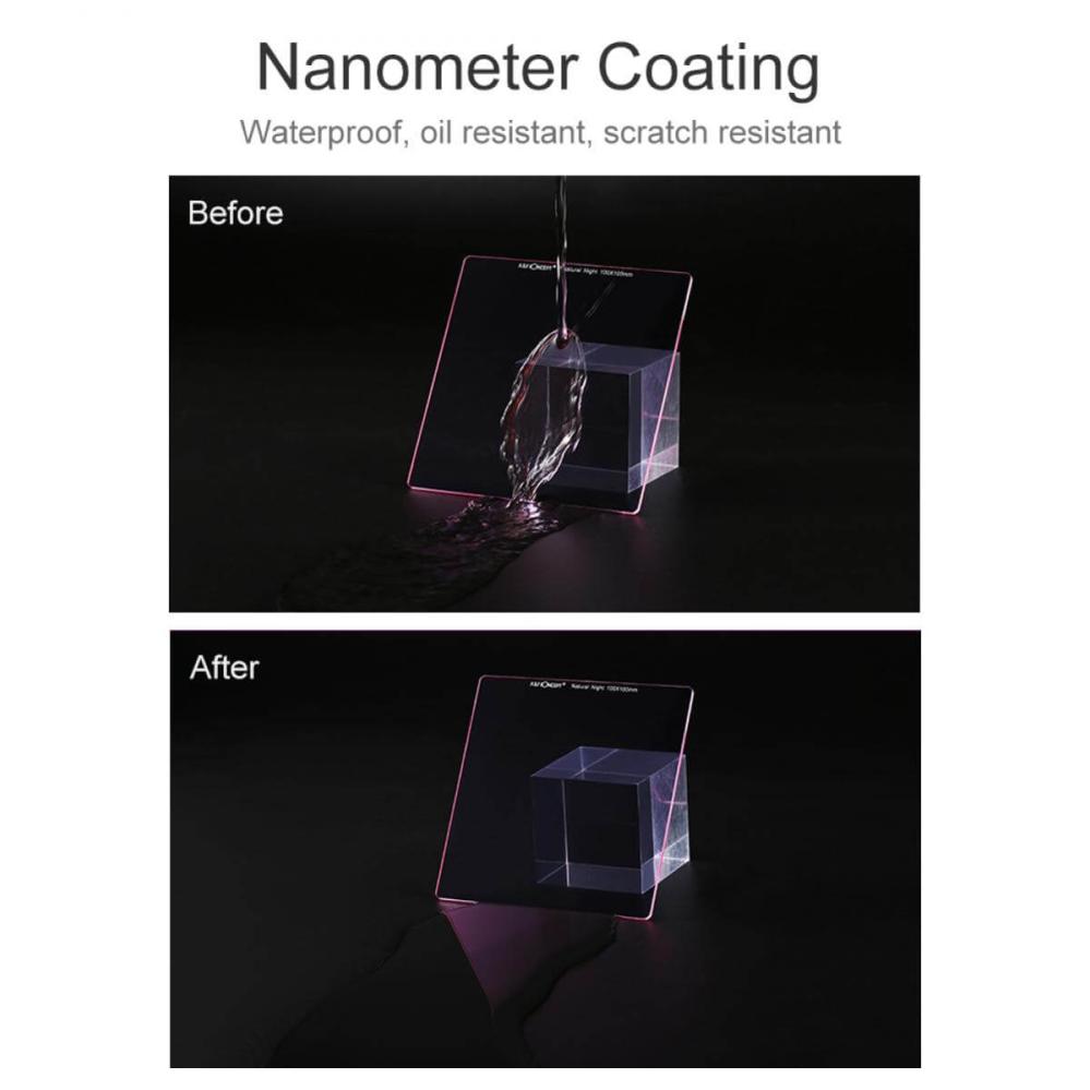 K&F Concept K&F Concept Clear-Night filter Nano-Coating optiskt glas 100mm systemet