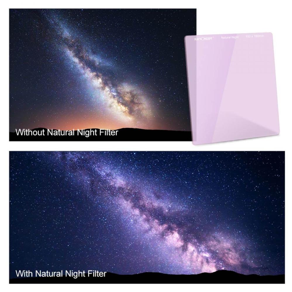 K&F Concept K&F Concept Clear-Night filter Nano-Coating optiskt glas 100mm systemet