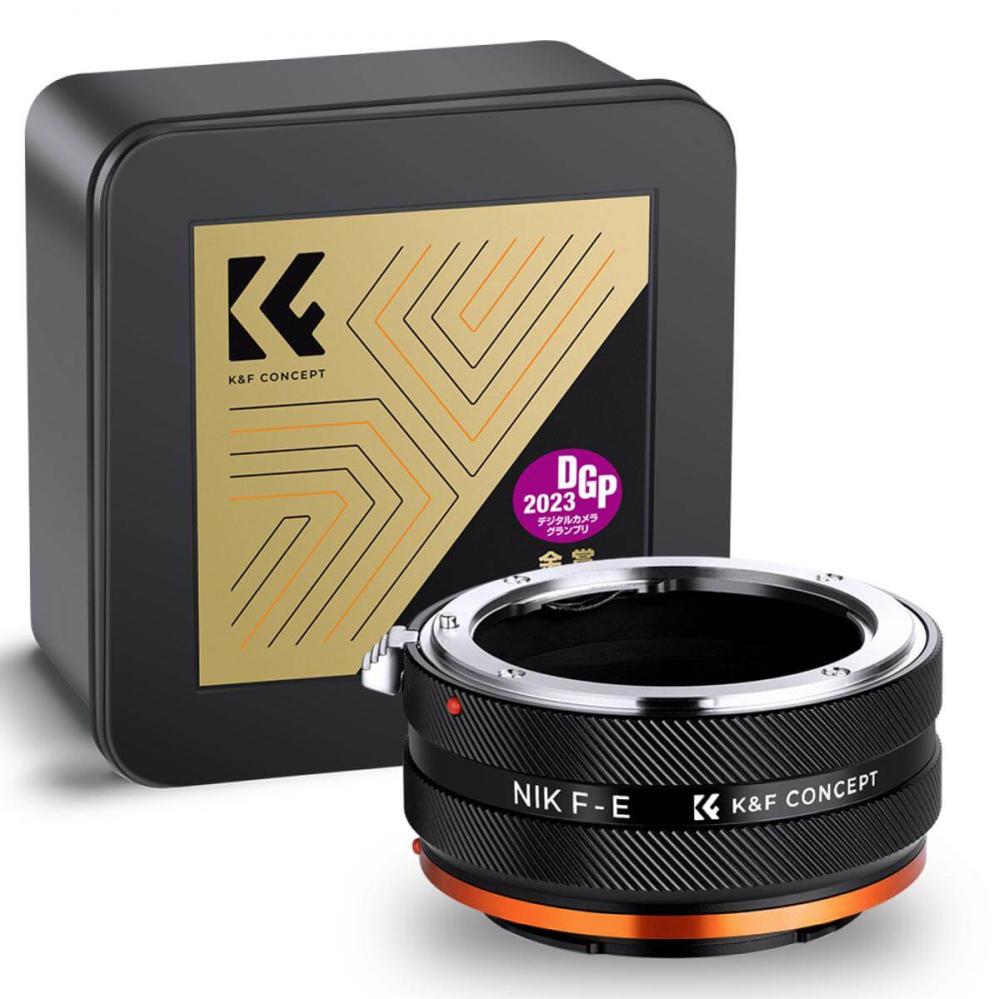 K&F Concept K&F Concept Objektivadapter Pro IV till NIkon F objektiv for Sony E