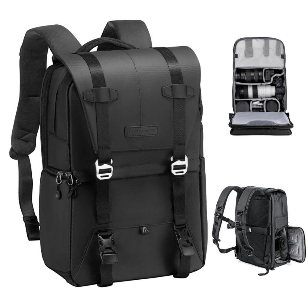 K&F Concept K&f concept kameraryggsekk 20l med ekstra regndeksel för fotografe
