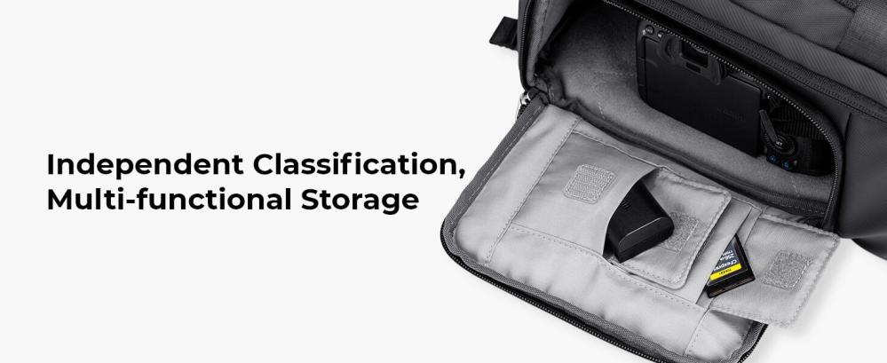 K&F Concept K&f concept kameraryggsekk 20l med ekstra regndeksel för fotografe