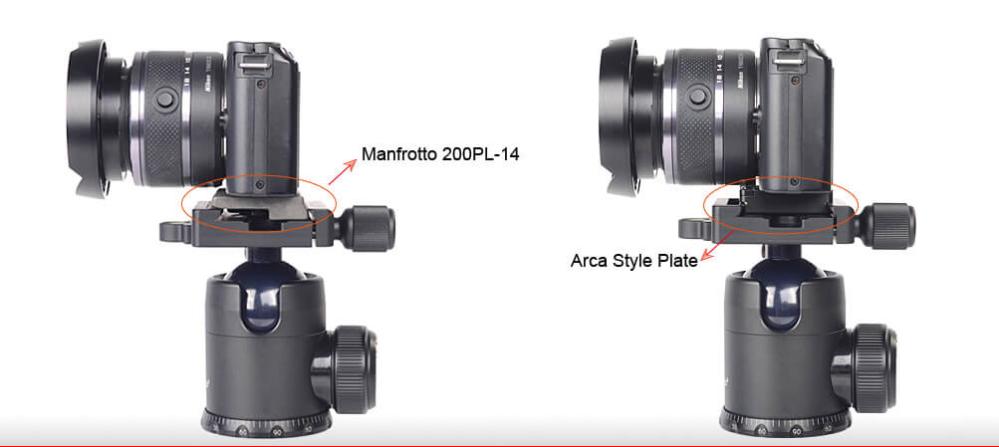 Sunwayfoto Sunwayfoto mac-14 fäste for manfrotto & Arca Swiss plattor