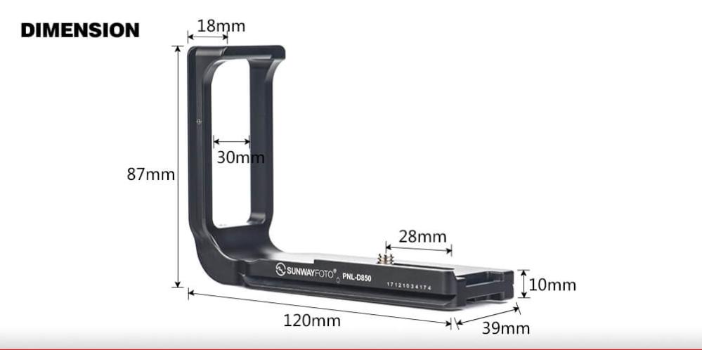 Sunwayfoto Sunwayfoto l-bracket for Nikon D850