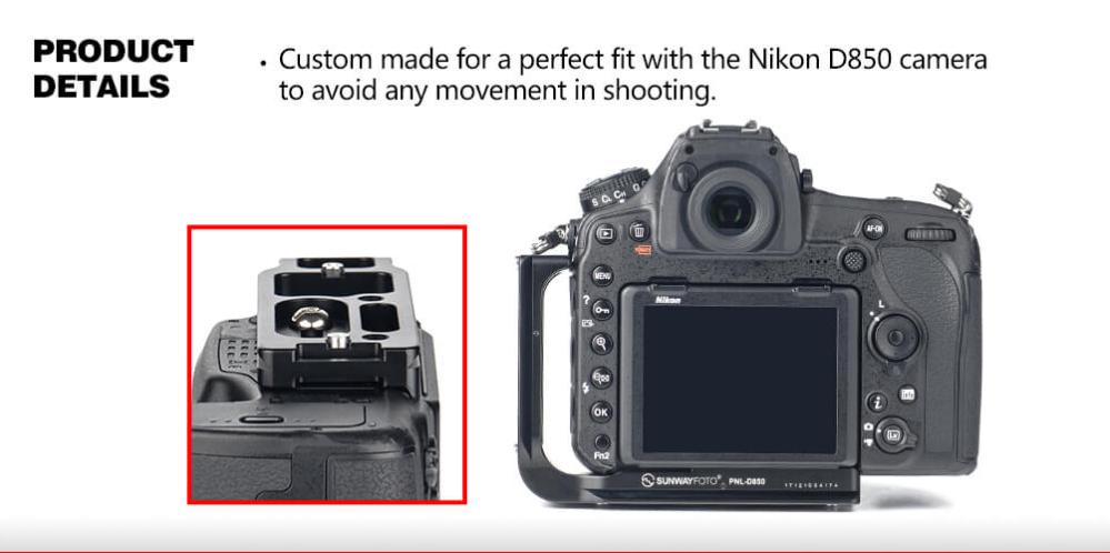 Sunwayfoto Sunwayfoto l-bracket for Nikon D850