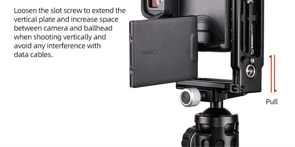 Sunwayfoto Sunwayfoto l-bracket universal med qd-uttag