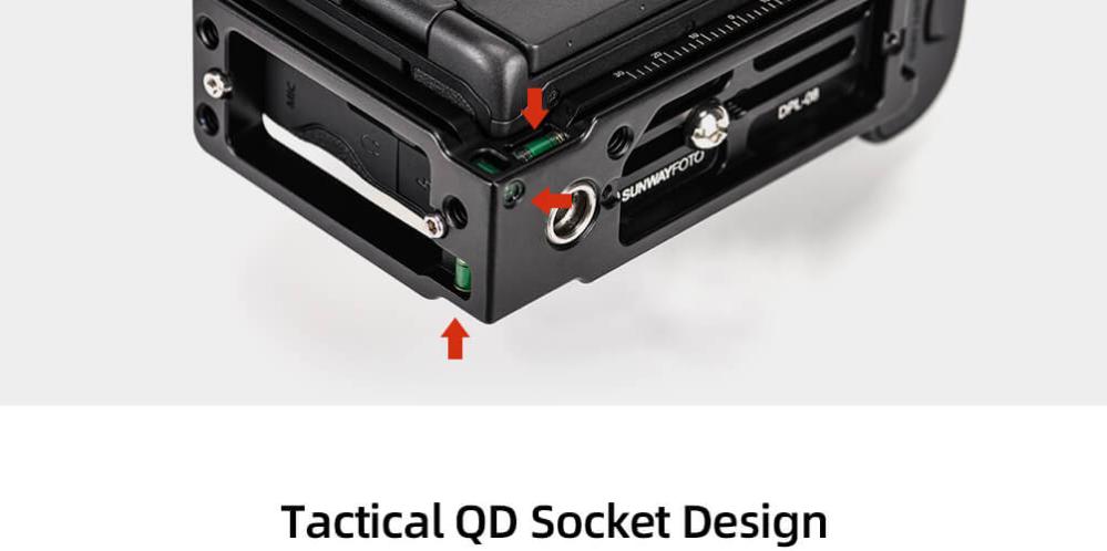 Sunwayfoto Sunwayfoto l-bracket universal med qd-uttag