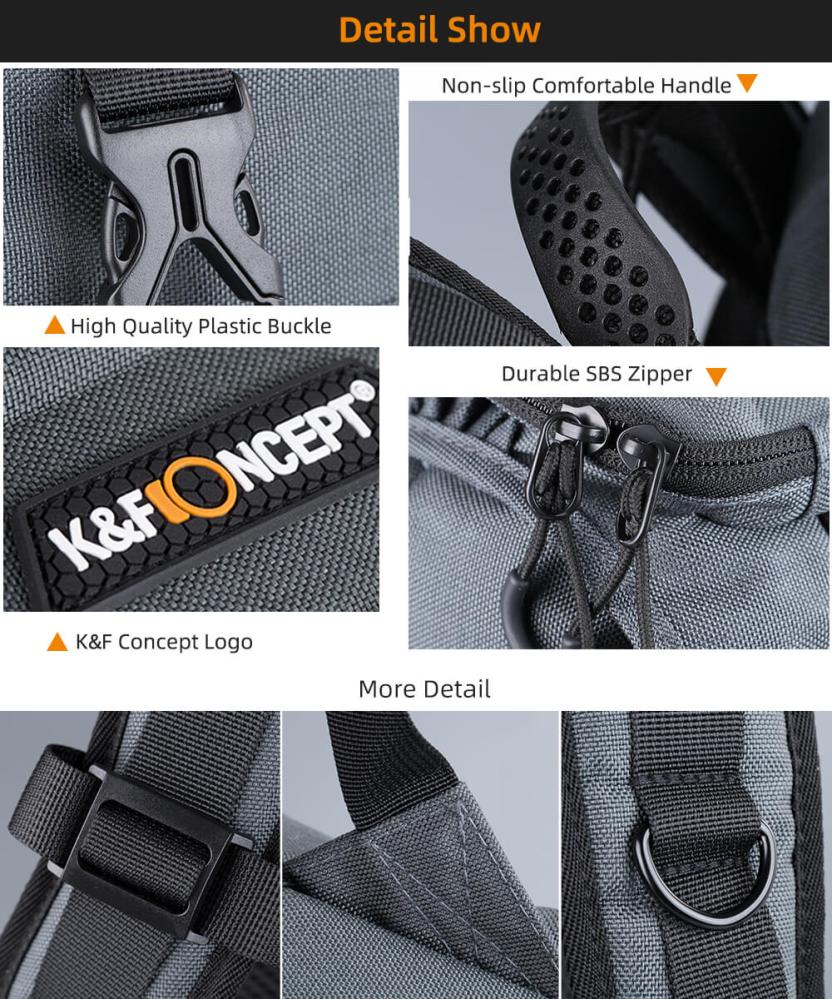 K&F Concept K&f concept kameraryggsekk med ekstra støtbeskyttelse