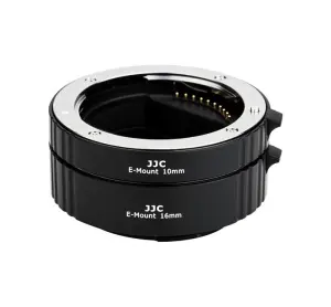 JJC JJC Mellomringer 10mm 16mm elektronisk for Sony E AET-SES(II)