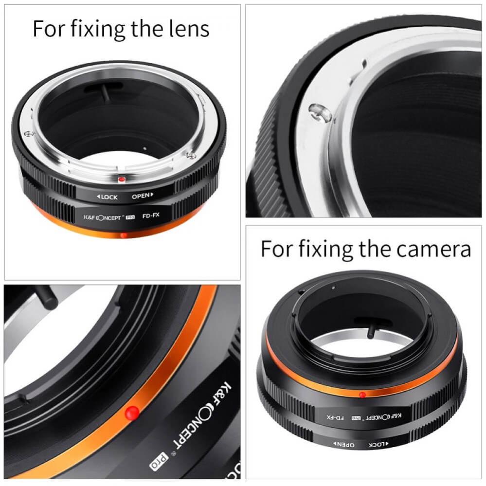 K&F Concept K&F Concept Objektivadapter Pro for Canon FD objektiv for Fujifilm X kamerahus