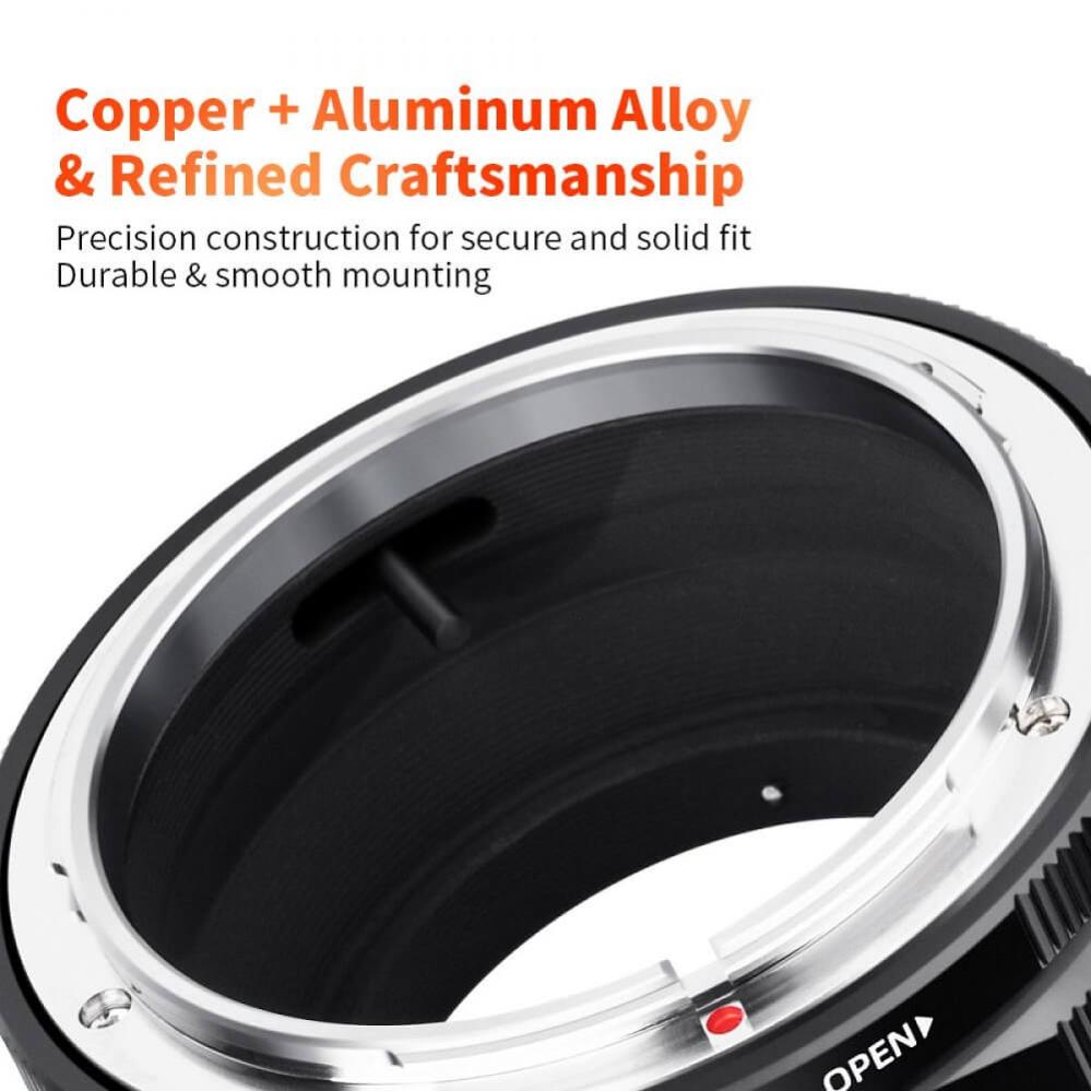 K&F Concept K&F Concept Objektivadapter Pro for Canon FD objektiv for Fujifilm X kamerahus