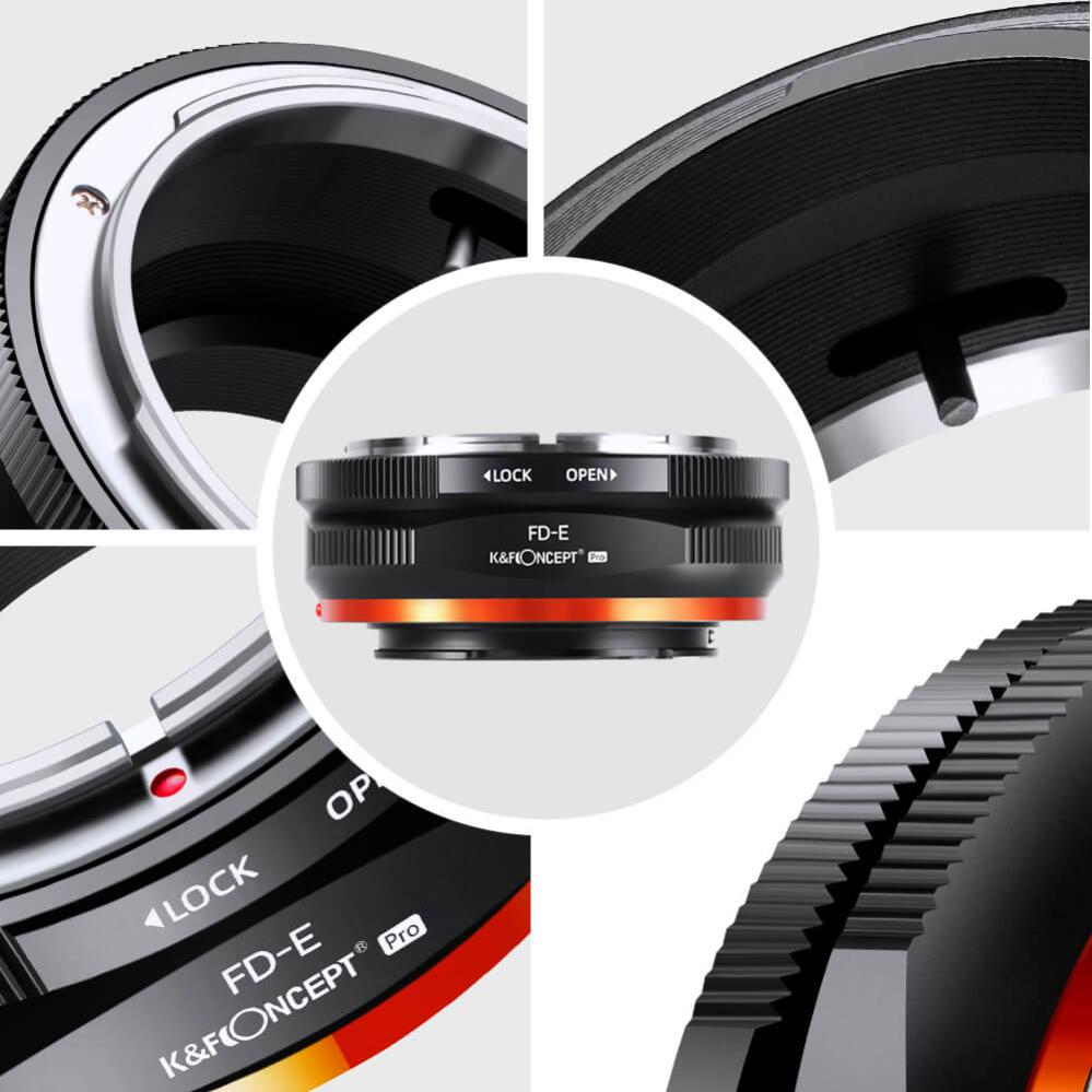 K&F Concept K&F Objektivadapter Pro till Canon FD objektiv for Sony E kamerahus