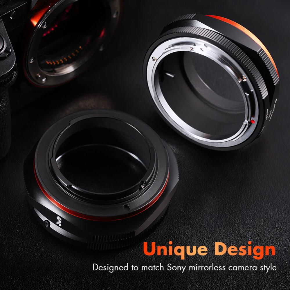 K&F Concept K&F Objektivadapter Pro till Canon FD objektiv for Sony E kamerahus