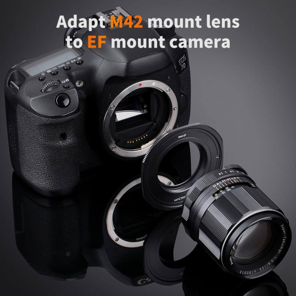 K&F Concept K&F Objektivadapter Pro till M42 objektiv för Canon EOS kamerahus