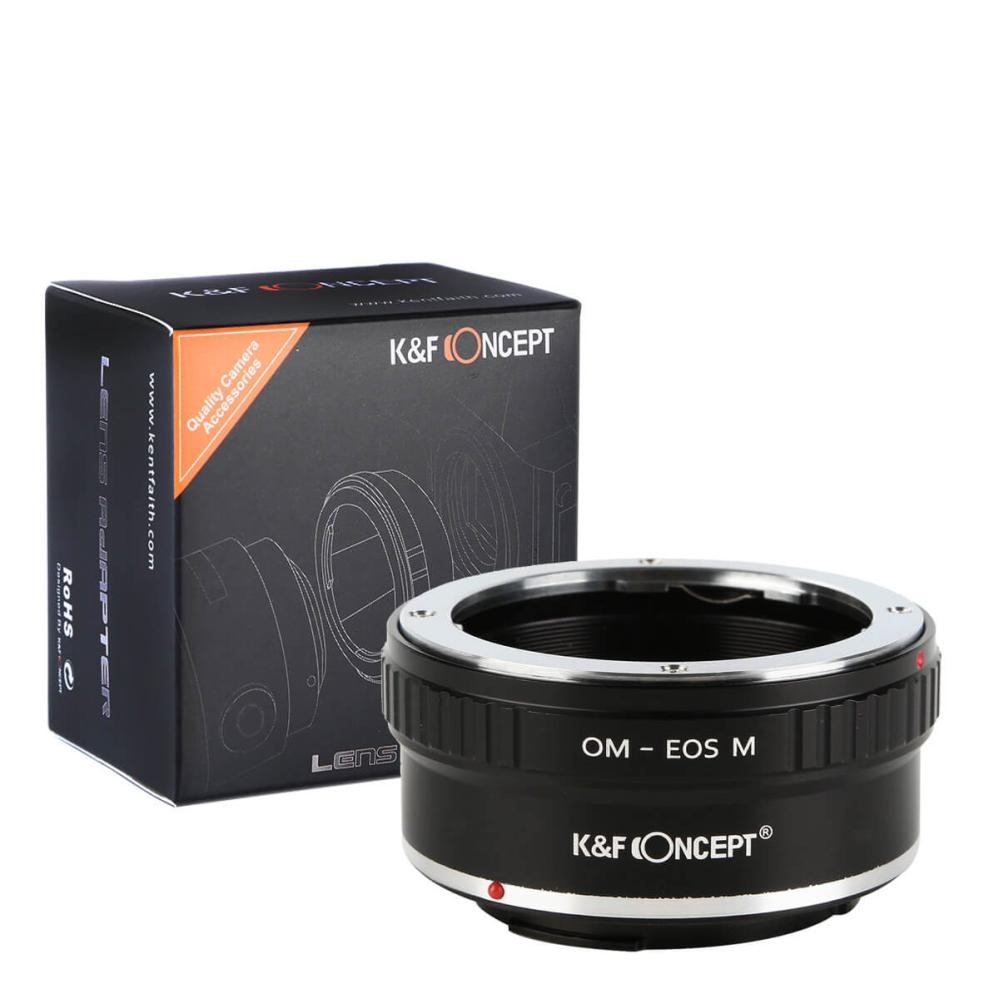 K&F Concept K&F Concept Objektivadapter for Olympus OM objektiv for Canon EOS M kamerahus