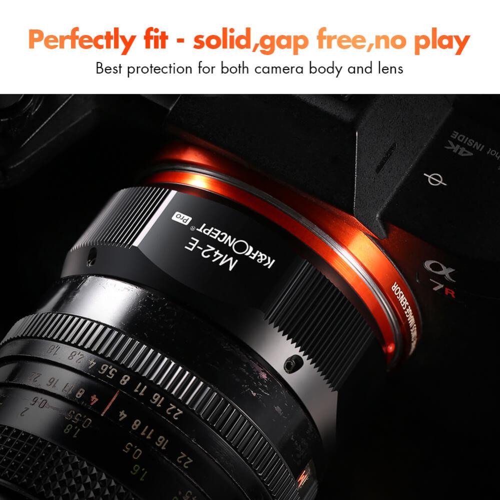 K&F Concept K&F Concept Objektivadapter Pro till M42 objektiv for Sony E kamerahus