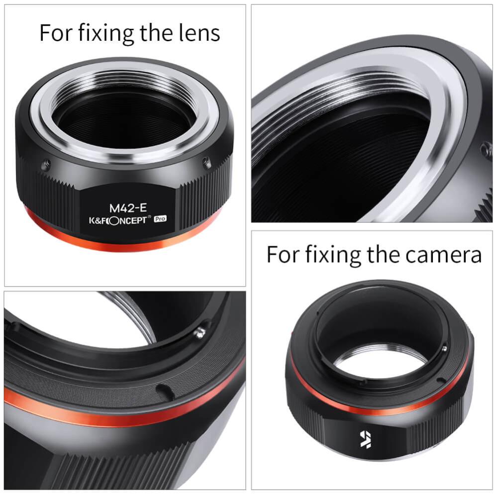 K&F Concept K&F Concept Objektivadapter Pro till M42 objektiv for Sony E kamerahus