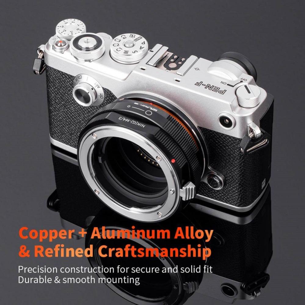 K&F Concept K&F Concept Objektivadapter Pro till Nikon G objektiv for Micro 4/3 kamerahus