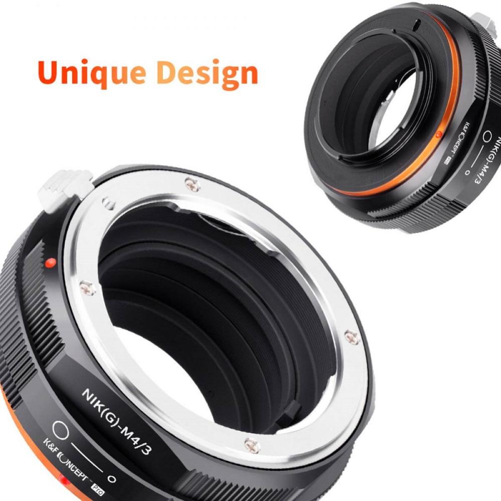 K&F Concept K&F Concept Objektivadapter Pro till Nikon G objektiv for Micro 4/3 kamerahus