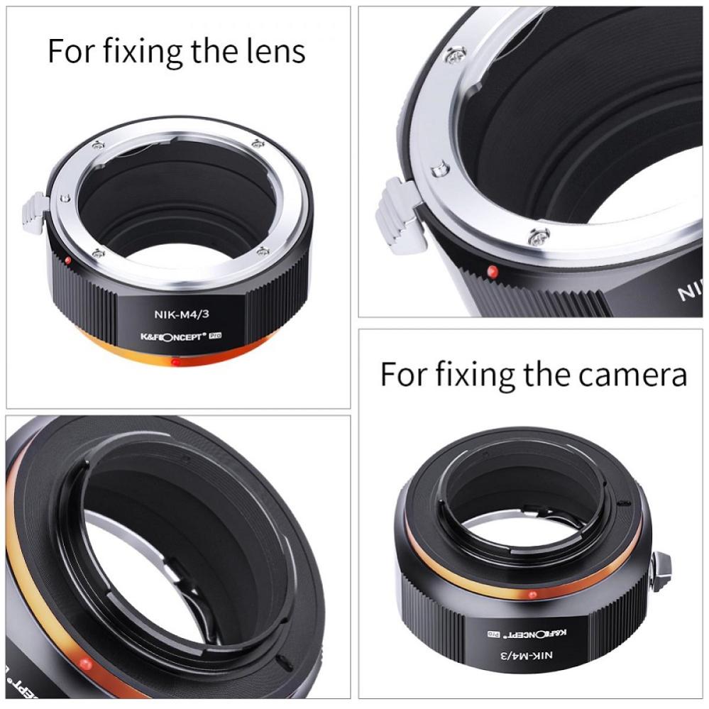 K&F Concept K&F Concept Objektivadapter Pro till Nikon G objektiv for Micro 4/3 kamerahus
