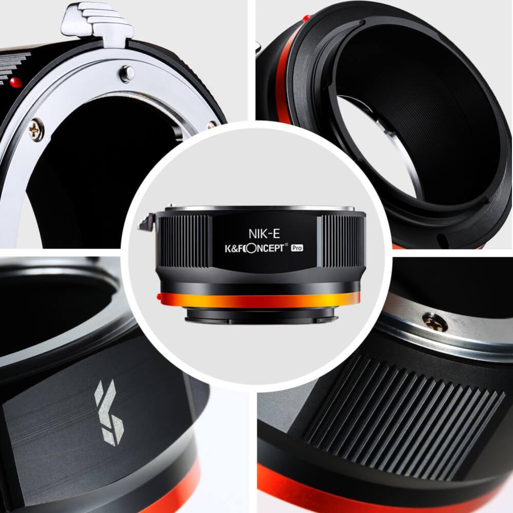 K&F Concept K&F Concept Objektivadapter Pro till Nikon F objektiv for Sony E kamerahus