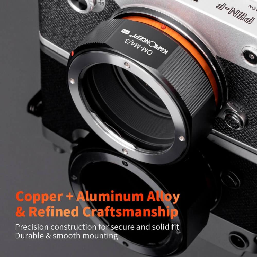 K&F Concept K&F Concept Objektivadapter Pro till Olympus OM objektiv for Micro 4/3 kamerahus