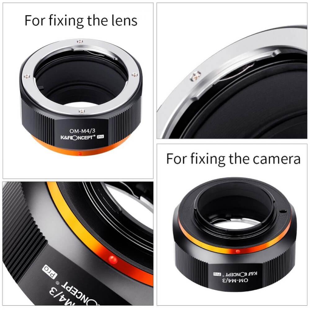 K&F Concept K&F Concept Objektivadapter Pro till Olympus OM objektiv for Micro 4/3 kamerahus