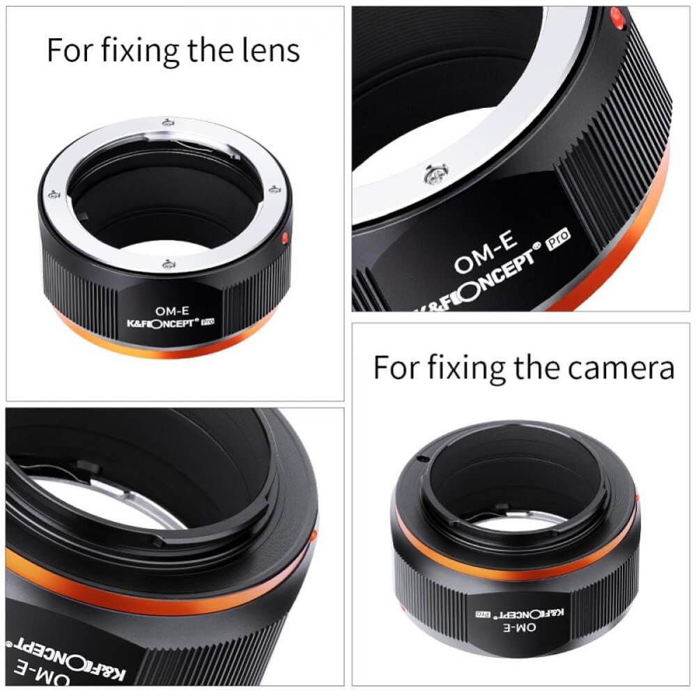 K&F Concept K&F Concept Objektivadapter Pro till Olympus OM objektiv for Sony E kamerahus