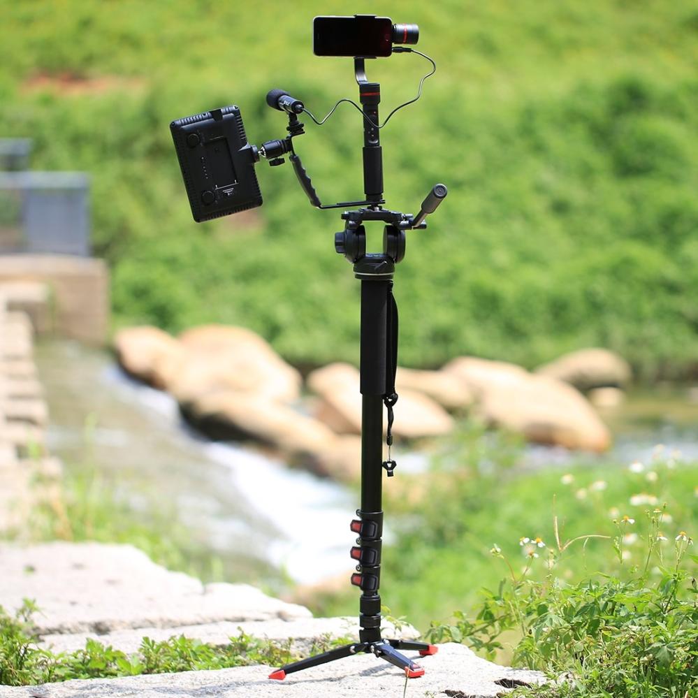 Puluz Puluz Enbensstativ frittstående monopod med støtteben 185cm