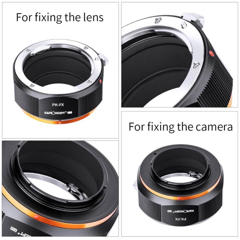 K&F Concept K&F Concept Objektivadapter Pro for Pentax K objektiv for Fujifilm X kamerahus