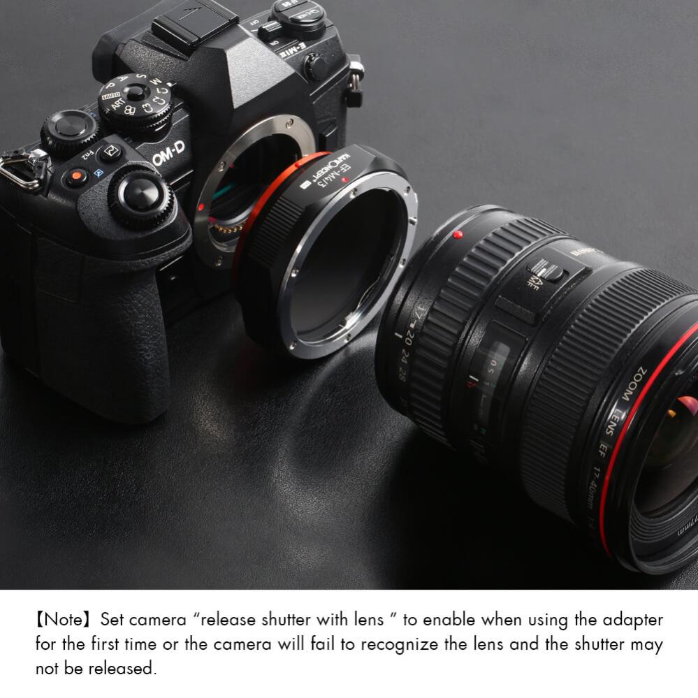 K&F Concept K&F Objektivadapter Pro till Canon EF/EF-S objektiv for Micro 4/3 kamerahus