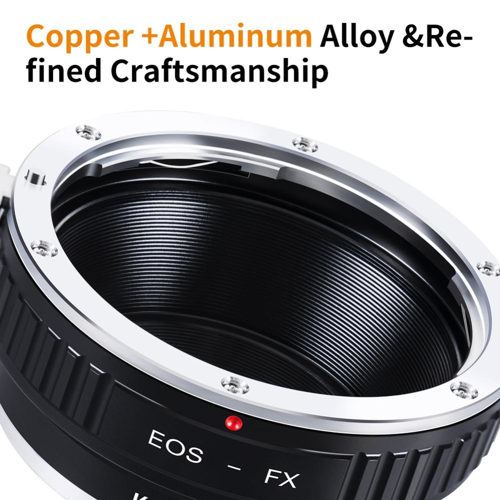 K&F Concept K&F Concept Objektivadapter for Canon EF/EF-S objektiv for Fujifilm X kamerahus