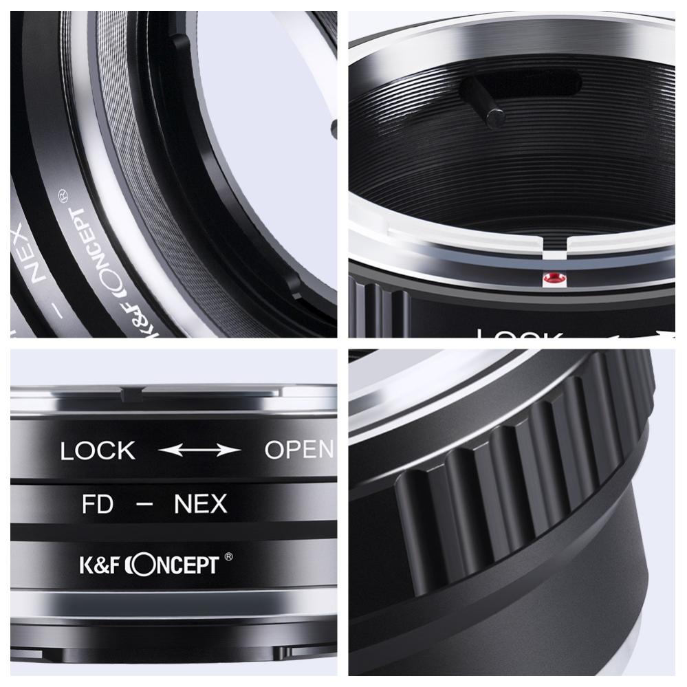 K&F Concept K&F Objektivadapter till Canon FD objektiv for Sony E kamerahus