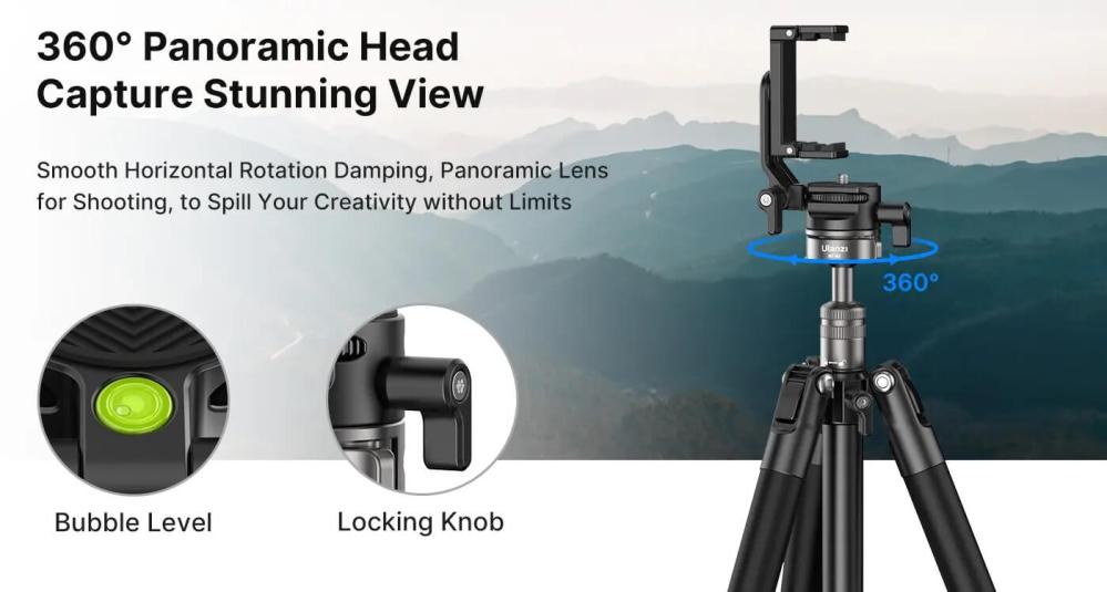 Ulanzi Ulanzi MT-63 Portabelt Kamerastativ 145cm med mobilholder
