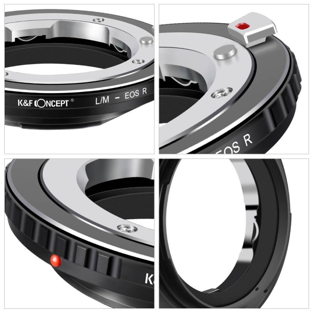 K&F Concept K&F Objektivadapter for Leica M objektiv for Canon EOS R kamerahus
