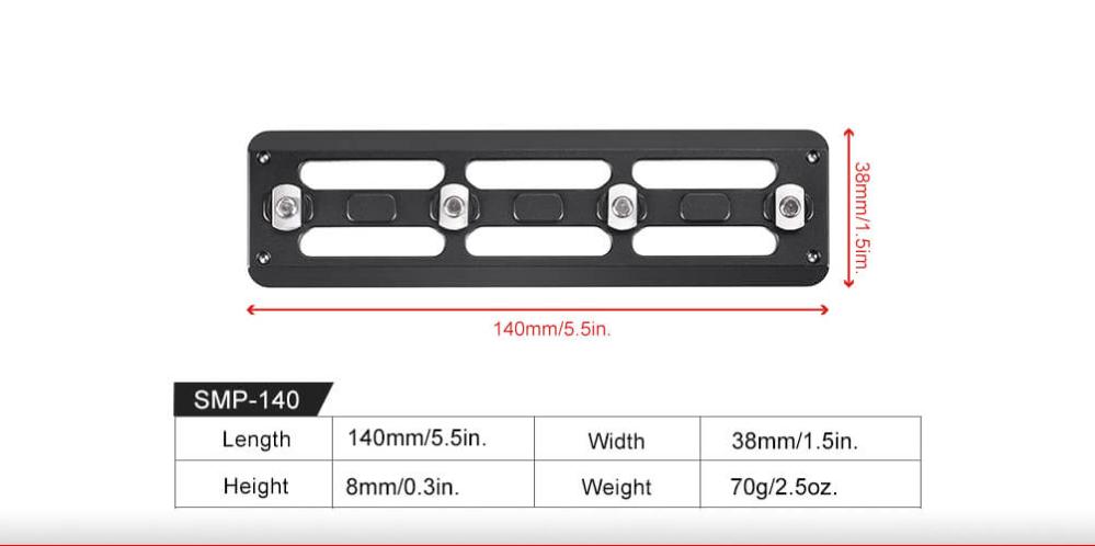 Sunwayfoto Sunwayfoto smp-140 adapterplatta for arca och m-lok