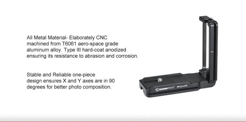 Sunwayfoto Sunwayfoto l-bracket for Fujifilm X-T5