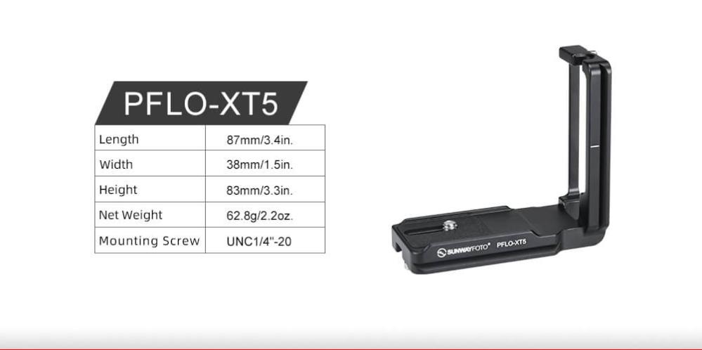 Sunwayfoto Sunwayfoto l-bracket for Fujifilm X-T5