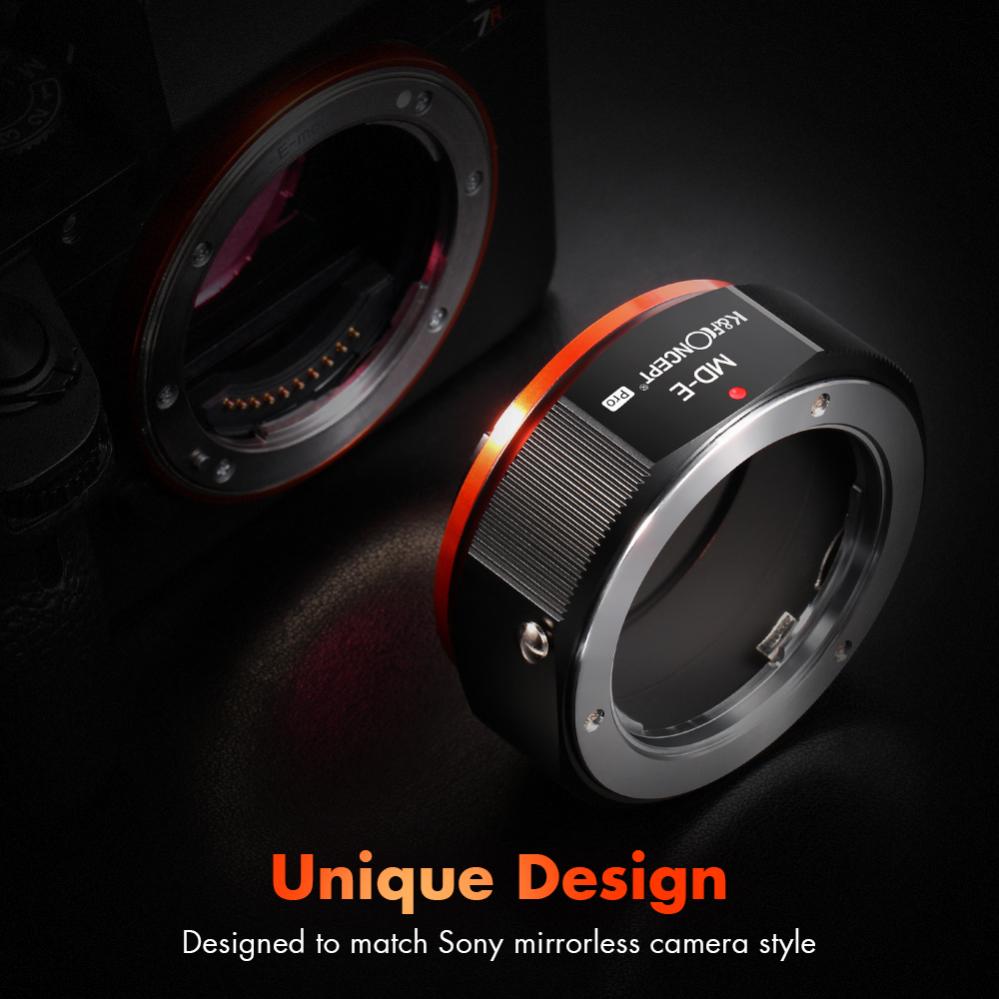 K&F Concept K&F Concept Objektivadapter Pro till Minolta MD objektiv for Sony E kamerahus