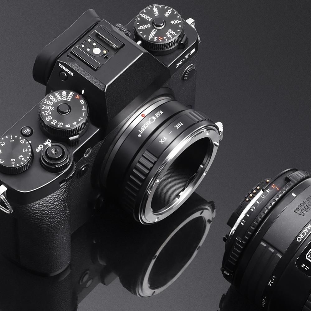 K&F Concept K&F Concept Objektivadapter for Nikon F objektiv for Fujifilm X kamerahus