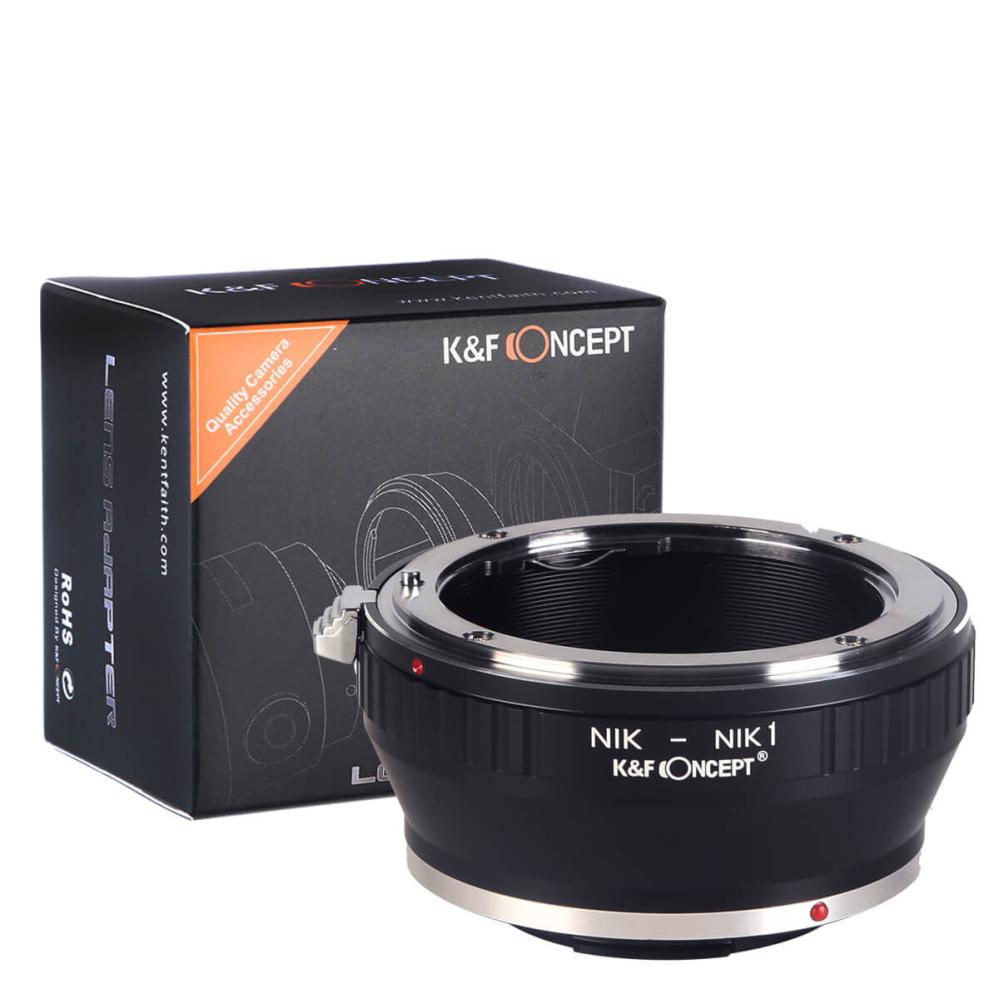 K&F Concept K&F Objektivadapter till Nikon F objektiv for Nikon 1 kamerahus