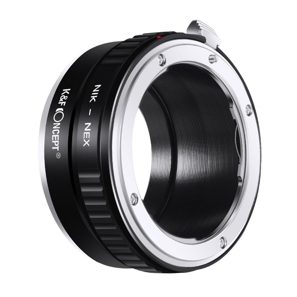 K&F Concept K&F Objektivadapter till Nikon F objektiv for Sony E kamerahus