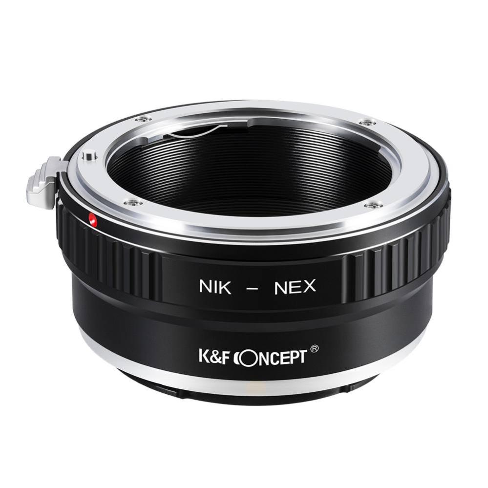 K&F Concept K&F Objektivadapter till Nikon F objektiv for Sony E kamerahus