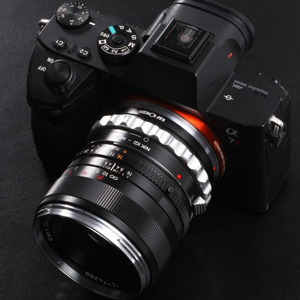 K&F Concept K&F Objektivadapter till Nikon G objektiv for Sony E kamerahus