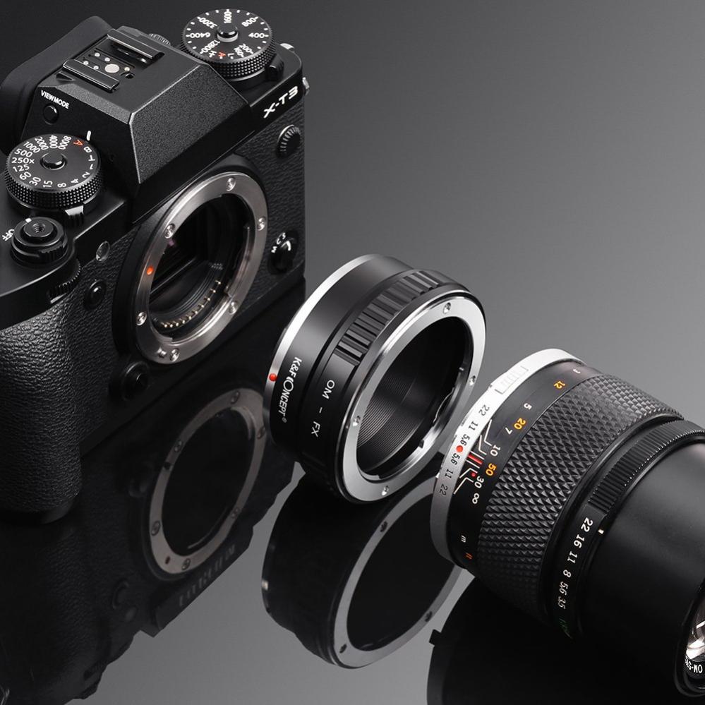 K&F Concept K&F Objektivadapter for Olympus OM Zuiko objektiv for Fujifilm X kamerahus