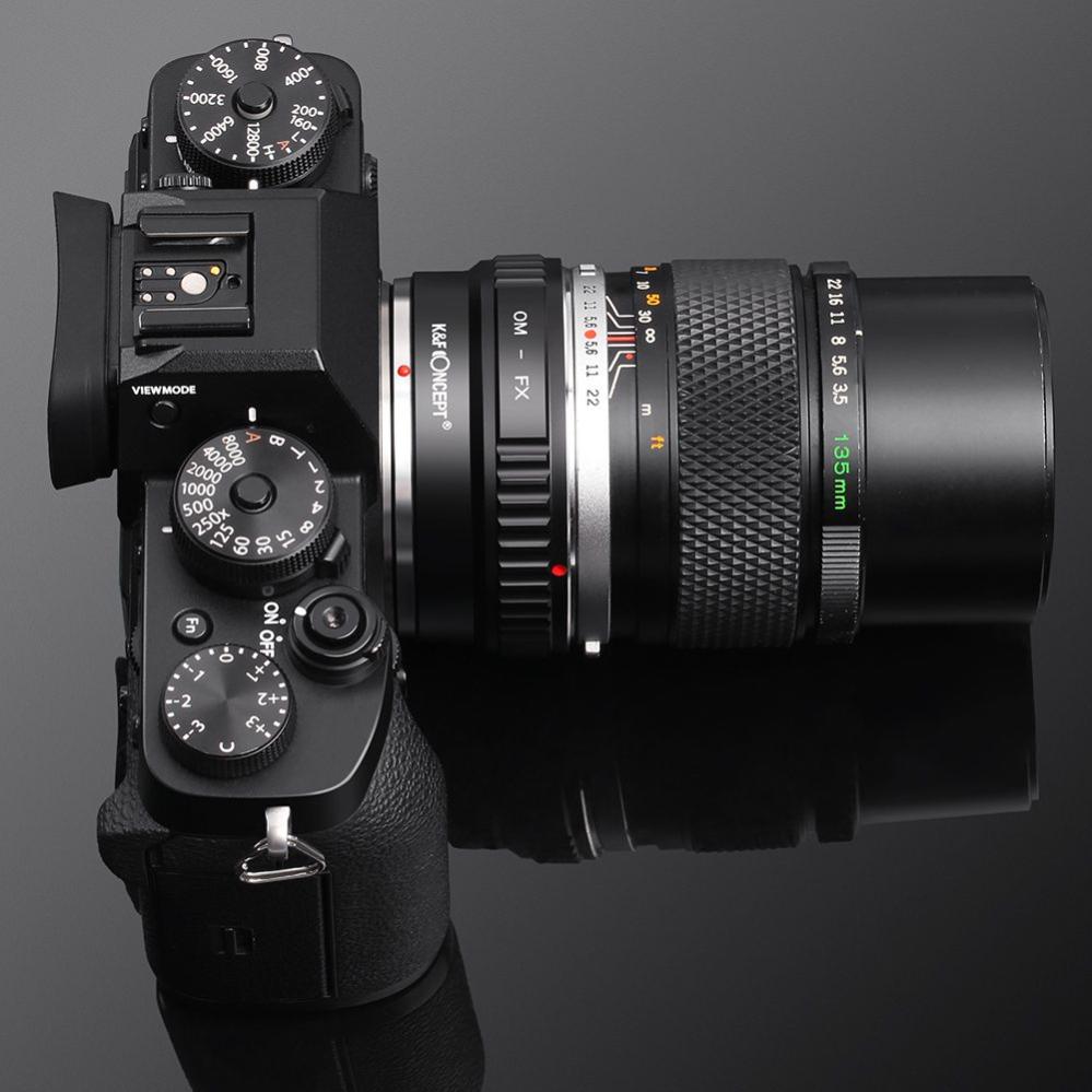 K&F Concept K&F Objektivadapter for Olympus OM Zuiko objektiv for Fujifilm X kamerahus