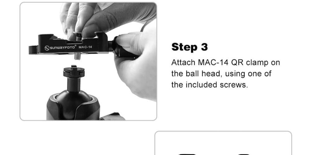 Sunwayfoto Sunwayfoto mac-14t fäste for manfrotto & Arca Swiss plattor