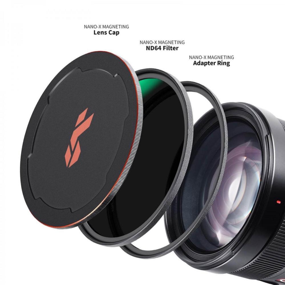 K&F Concept K&F Concept Magnetisk ND-filter ND64 med adapterring & magnetlokk